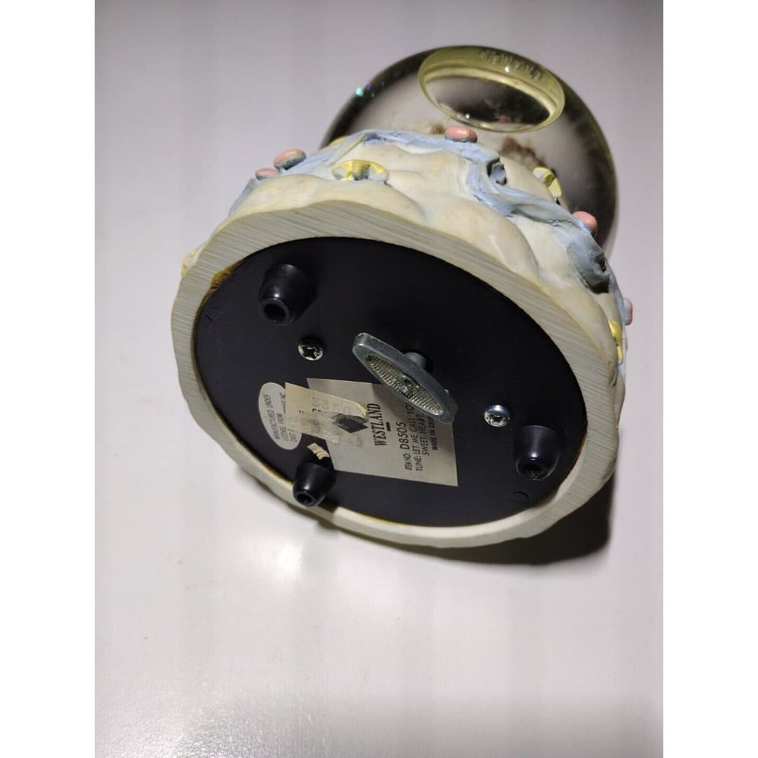 Vtg Westland Dreamsicles Snow Globe "Let Me Call You Sweetheart" Glitter Musical - Thumbnail 7