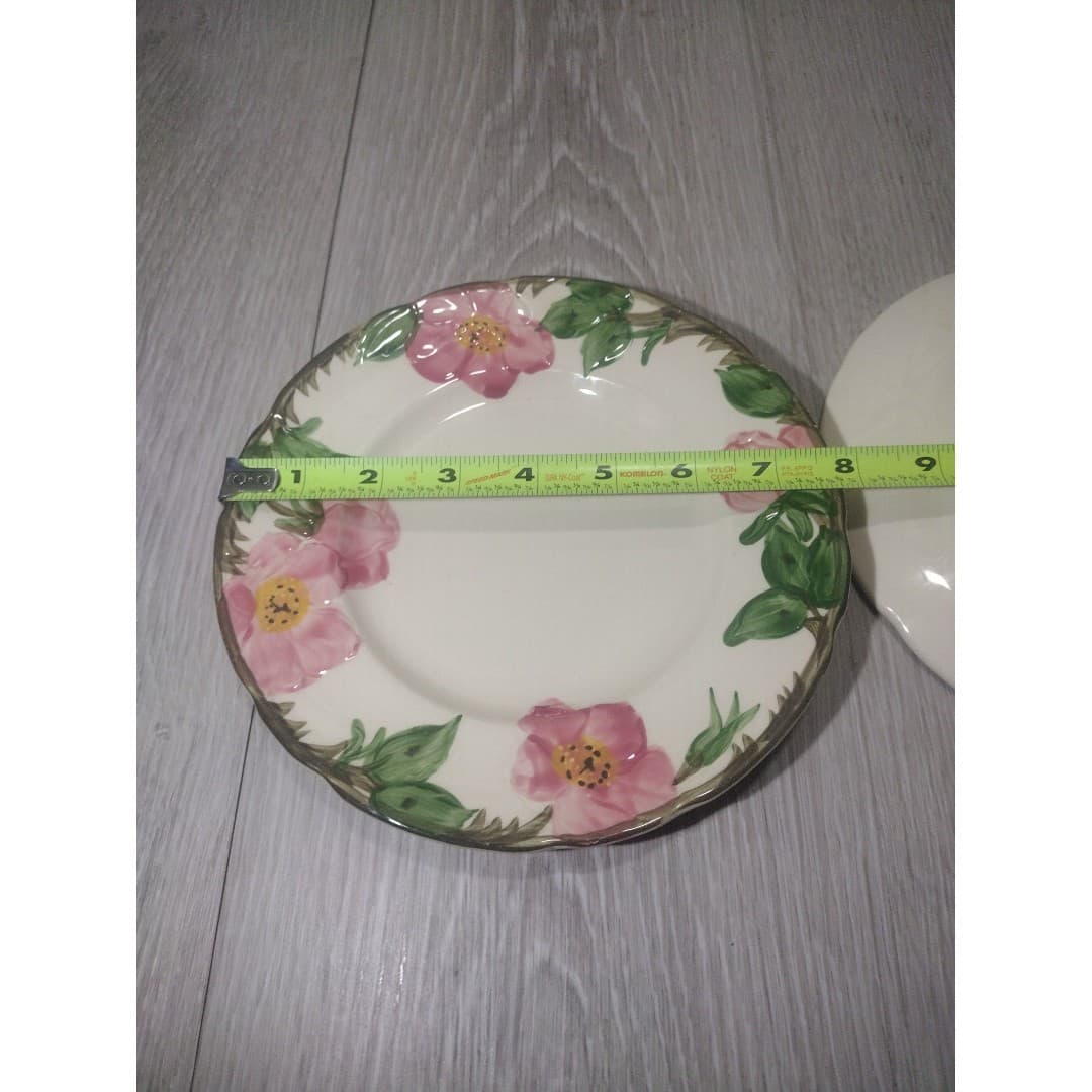 Desert Rose (USA Backstamp) by Franciscan - Set of 2 - 8 in. Salad Plates - Thumbnail 4