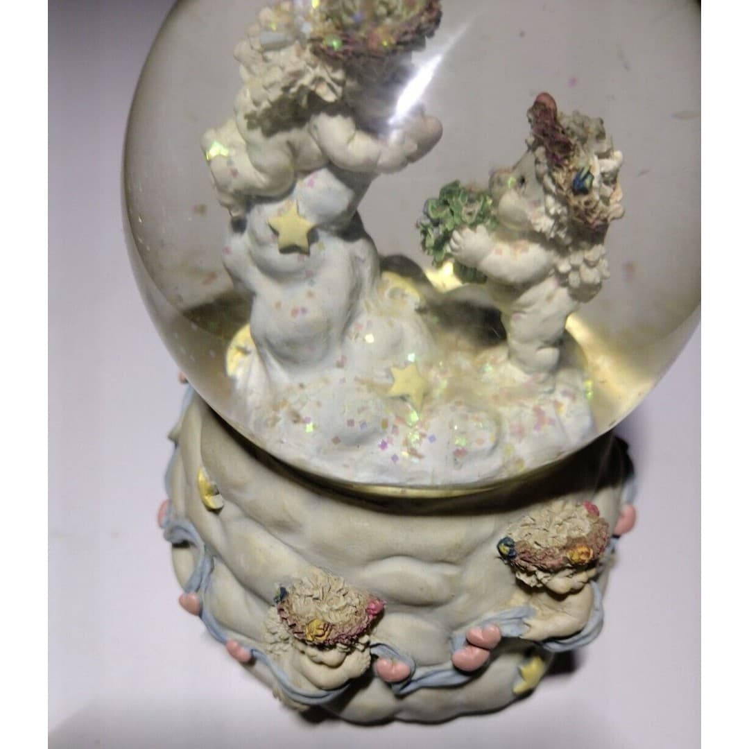 Vtg Westland Dreamsicles Snow Globe "Let Me Call You Sweetheart" Glitter Musical - Thumbnail 9