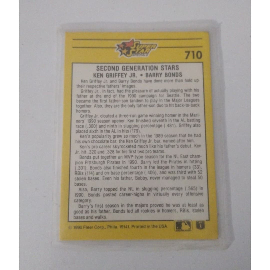 Barry Bonds(2) & Ken Griffey Jr - Baseball Card Bundle(3) - Thumbnail 8