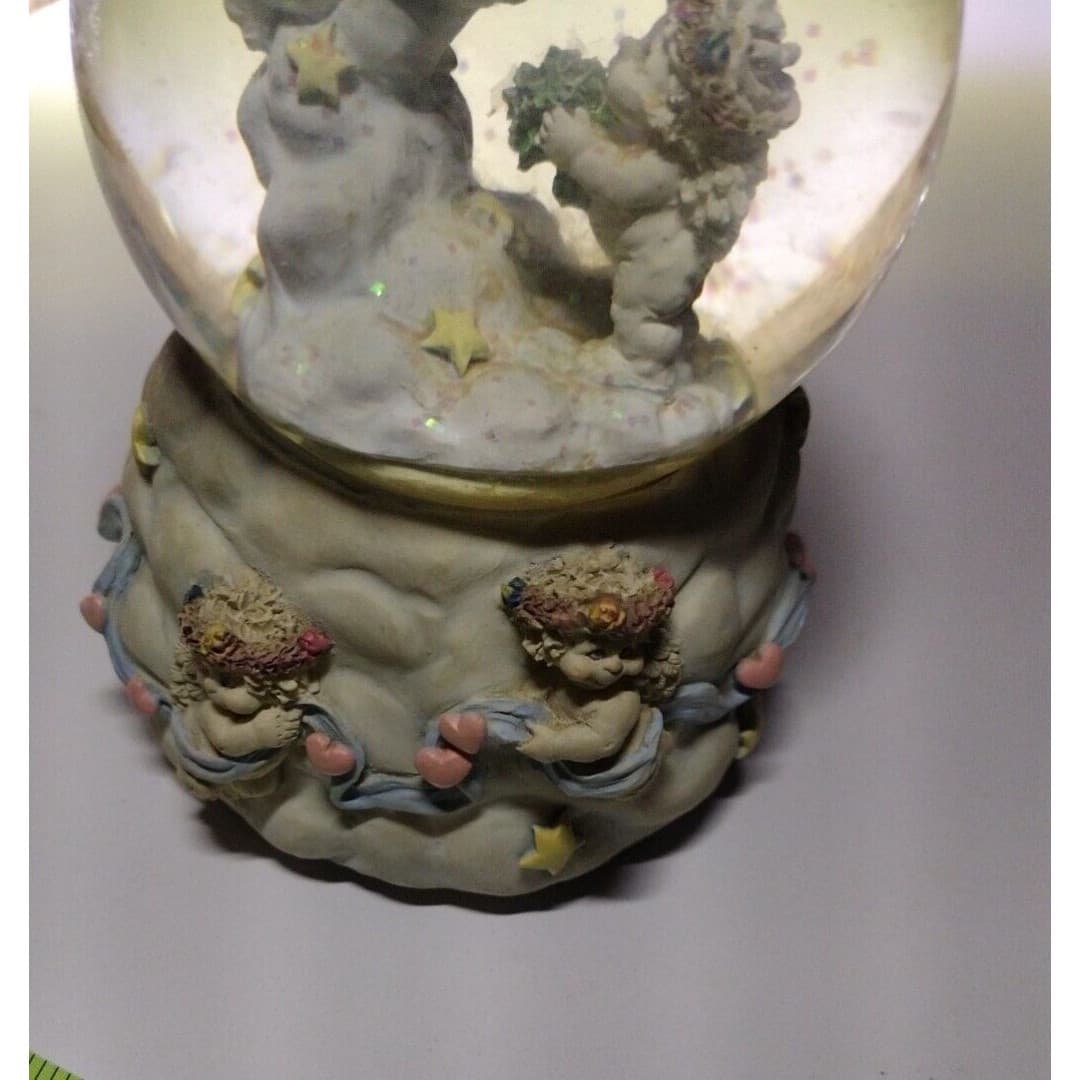 Vtg Westland Dreamsicles Snow Globe "Let Me Call You Sweetheart" Glitter Musical - Thumbnail 4
