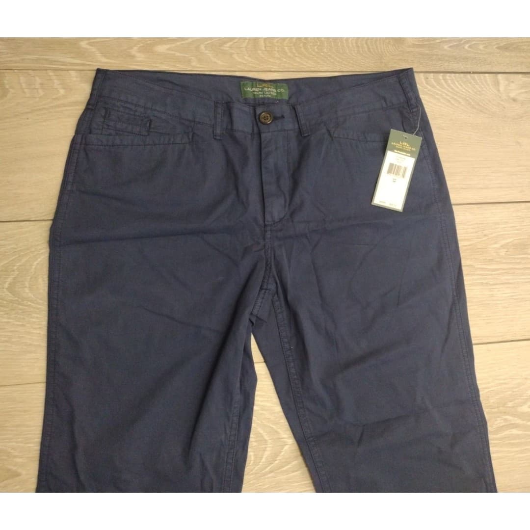 Ralph Lauren Navy Straight Capri - Size 10P - New - Petite - Thumbnail 2