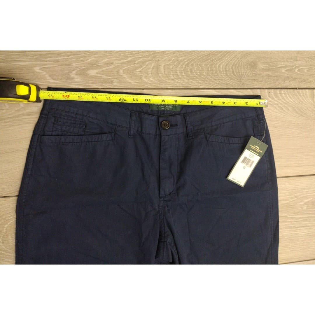 Ralph Lauren Navy Straight Capri - Size 10P - New - Petite - Thumbnail 5