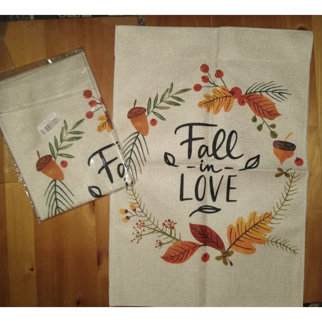 Burlap Garden Flags(2) - Image 1