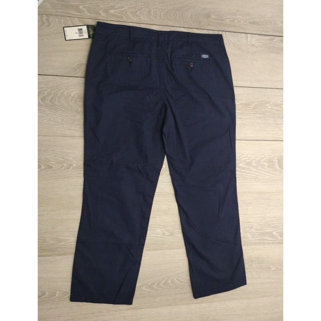 Ralph Lauren Navy Straight Capri - Size 10P - New - Petite - Thumbnail 7
