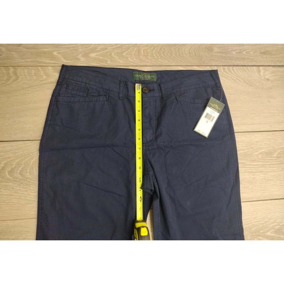 Ralph Lauren Navy Straight Capri - Size 10P - New - Petite - Thumbnail 6
