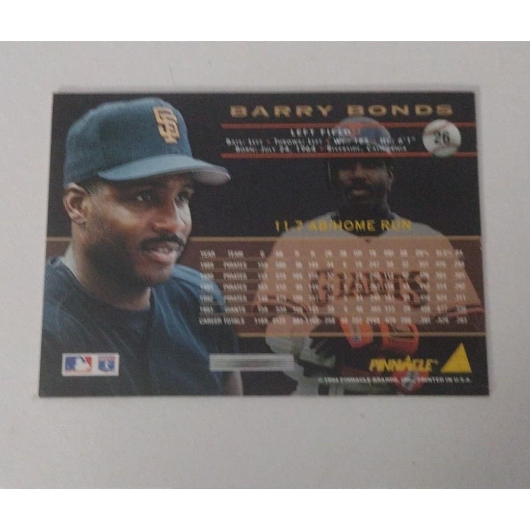 Barry Bonds(2) & Ken Griffey Jr - Baseball Card Bundle(3) - Thumbnail 9