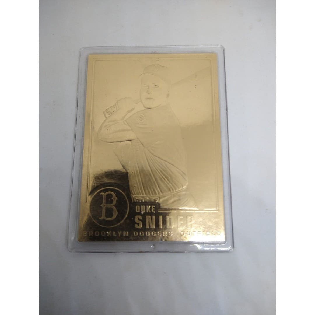 Danburry Mint-Gold enclosed Duke Snider Card - Image 1