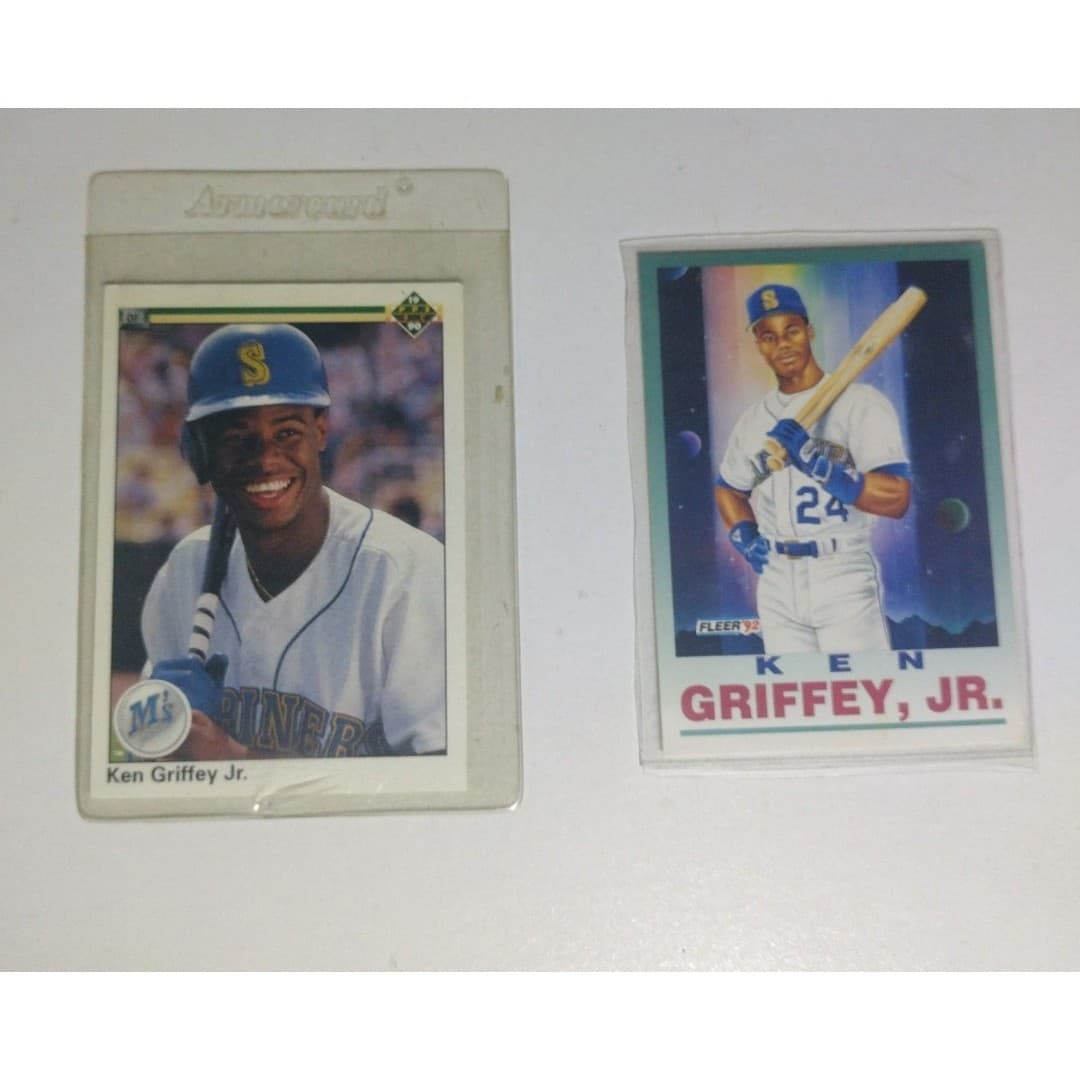 Ken Griffey Jr. Card Bundle(4) **#156 Upper Deck Error Card** - Thumbnail 6