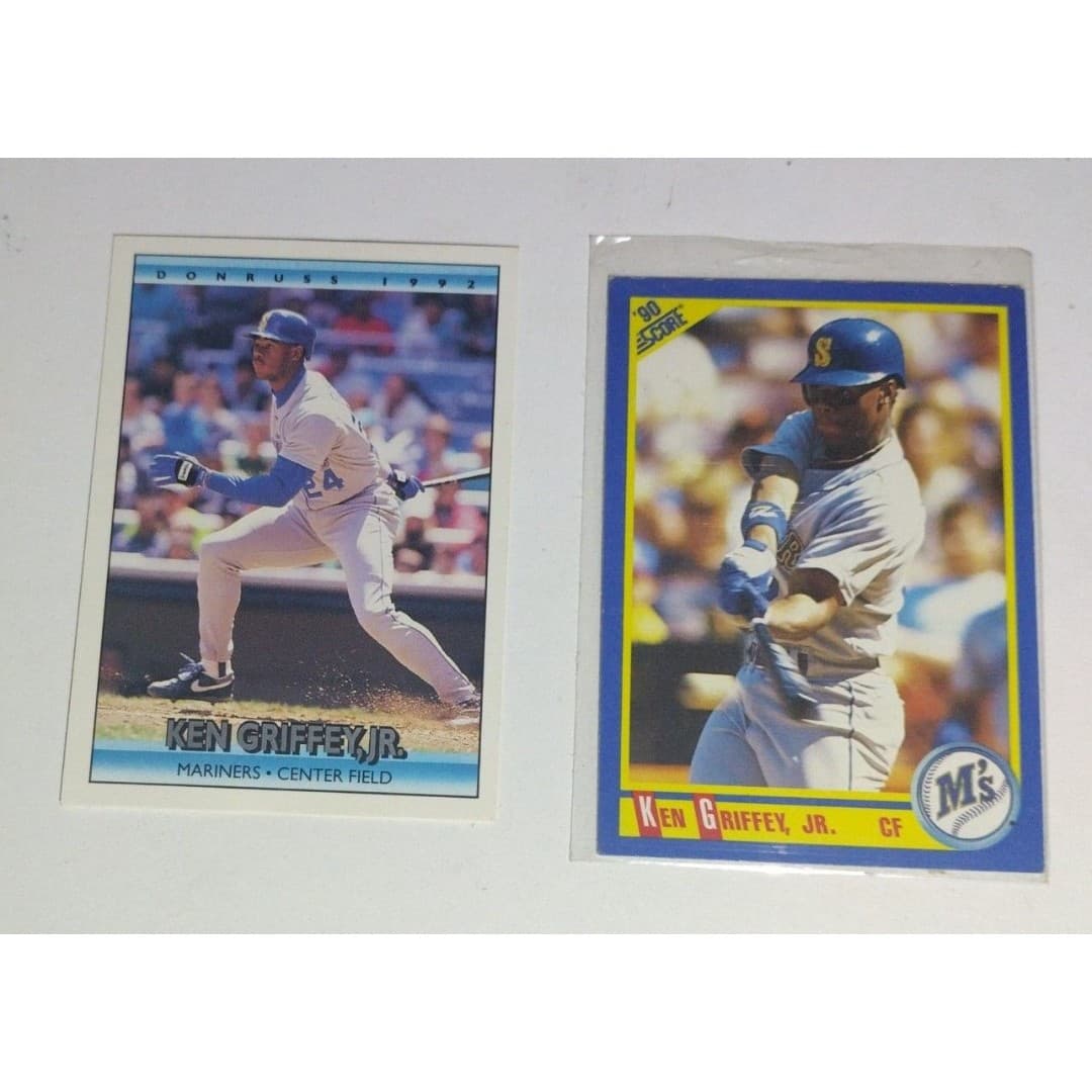 Ken Griffey Jr. Card Bundle(4) **#156 Upper Deck Error Card** - Thumbnail 4