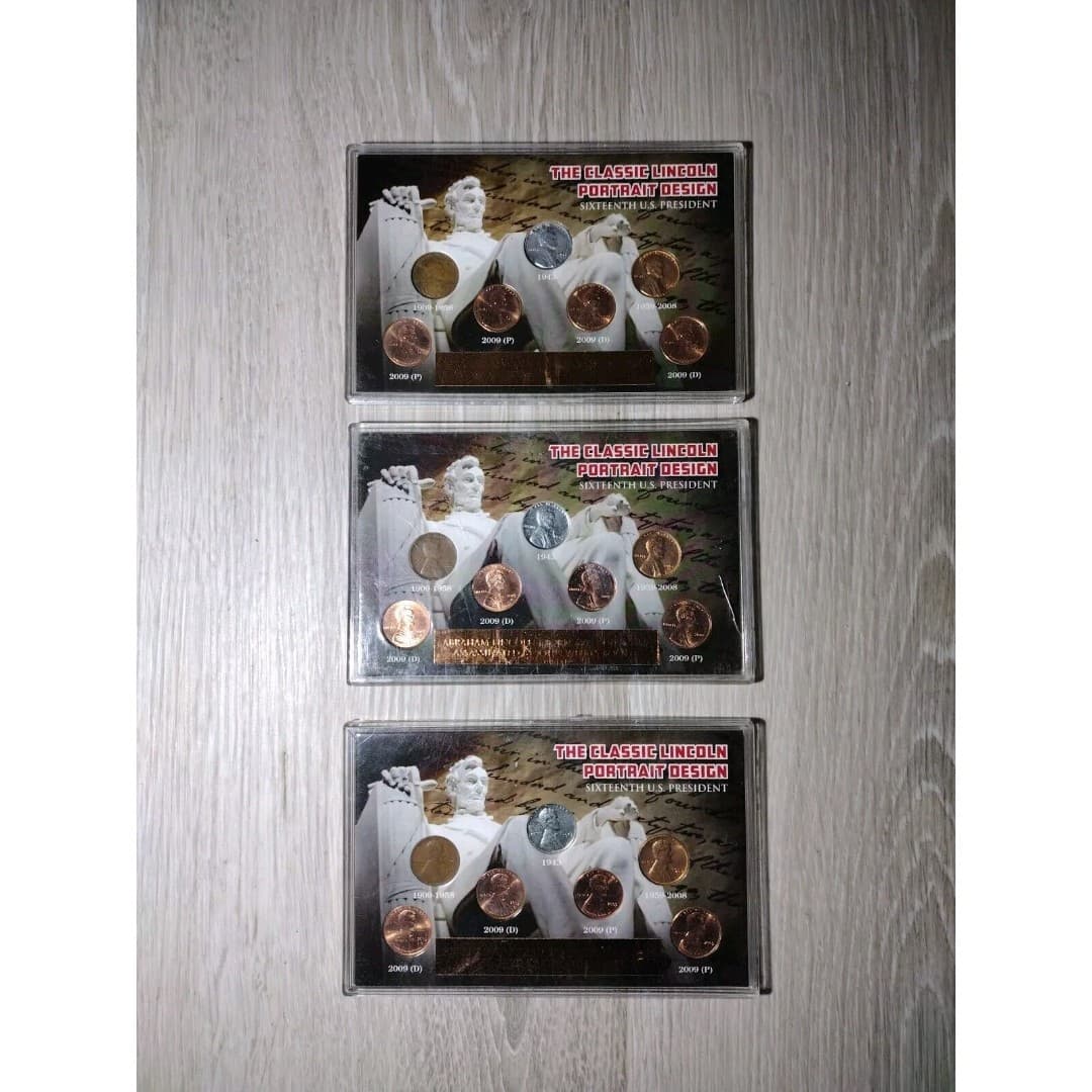 A Century Of Lincoln Cents-1909, 1943, 1959, 2009 Lincoln Pennies - Thumbnail 2