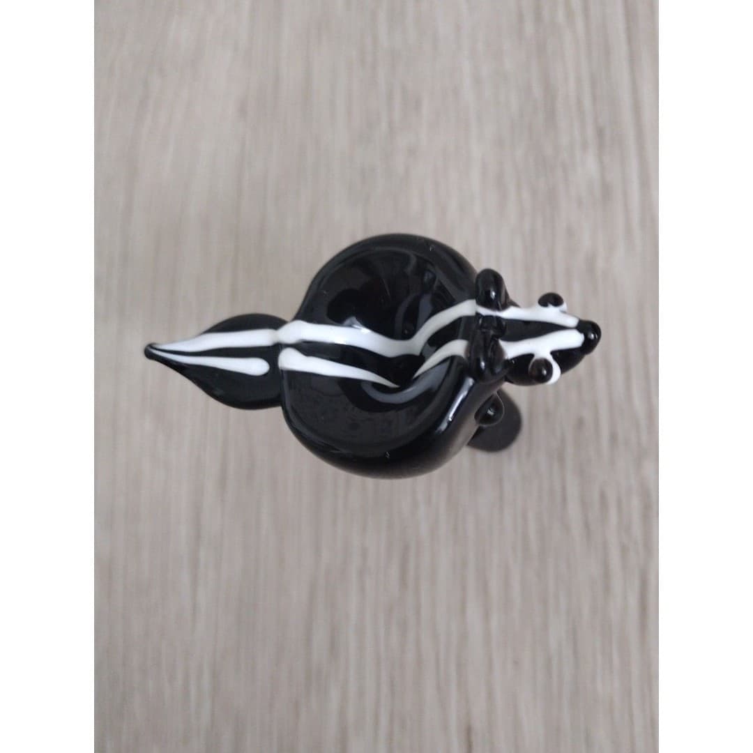 Glass Blown Skunk - 14mm Bowl - New - Thumbnail 2