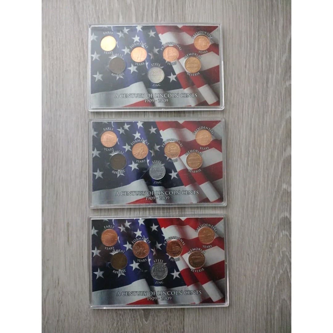 A Century Of Lincoln Cents-1909, 1943, 1959, 2009 Lincoln Pennies - Thumbnail 10