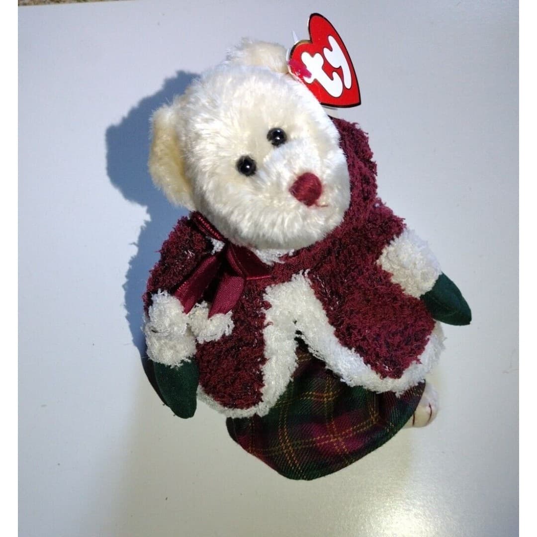 Ty Vintage Attic Treasures Mrs Santa Bear 2000 With Hang Tag - Christmas - Thumbnail 9