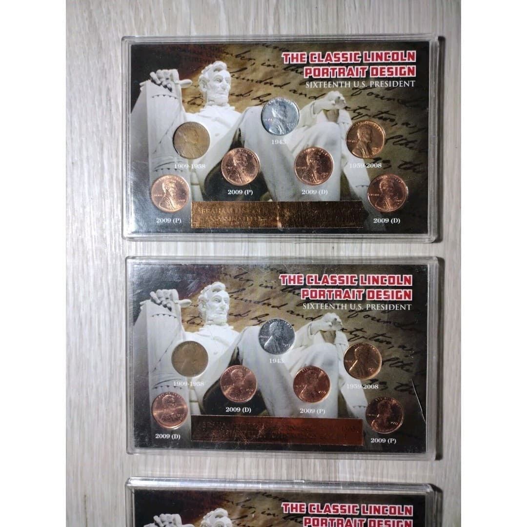 A Century Of Lincoln Cents-1909, 1943, 1959, 2009 Lincoln Pennies - Thumbnail 5