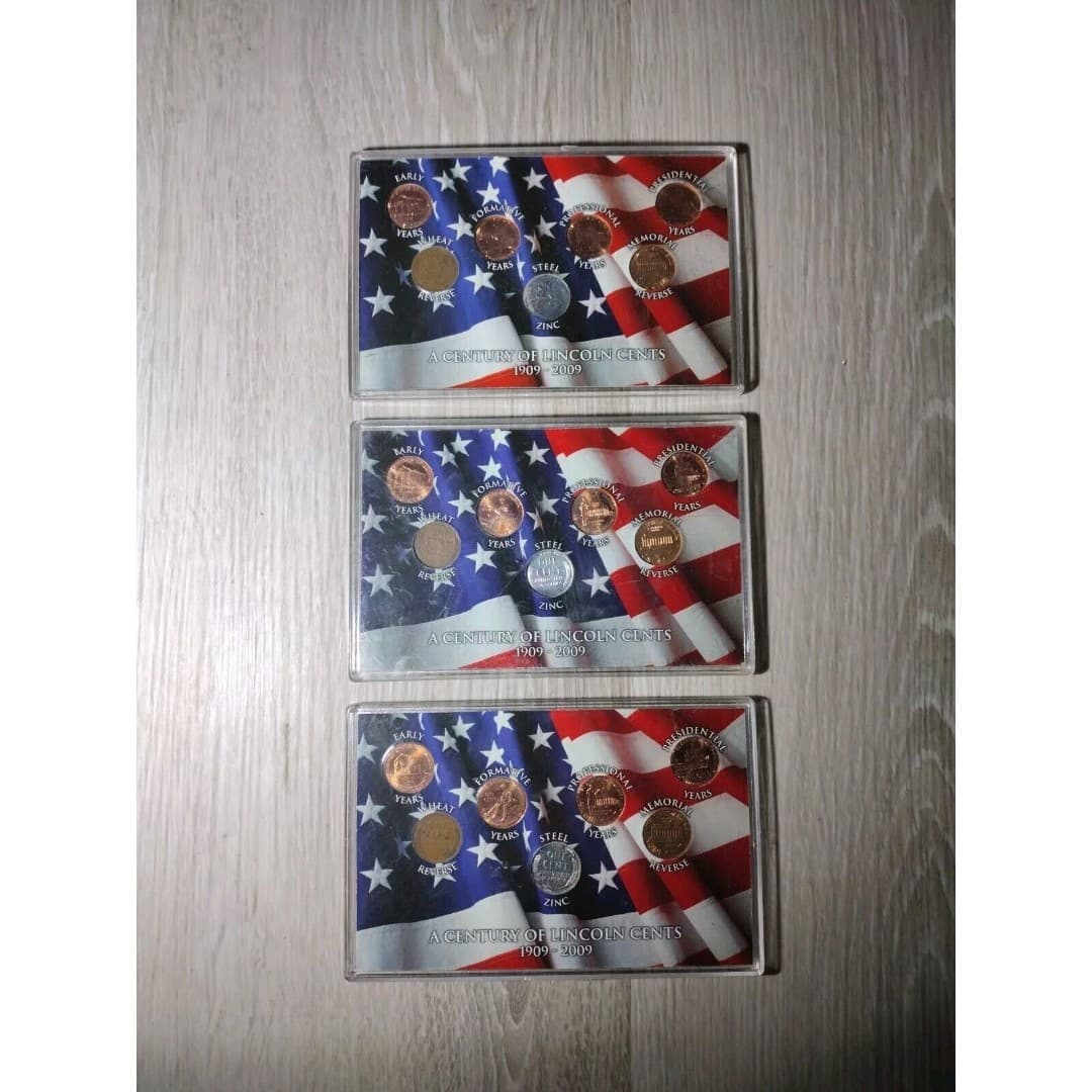 A Century Of Lincoln Cents-1909, 1943, 1959, 2009 Lincoln Pennies - Thumbnail 6