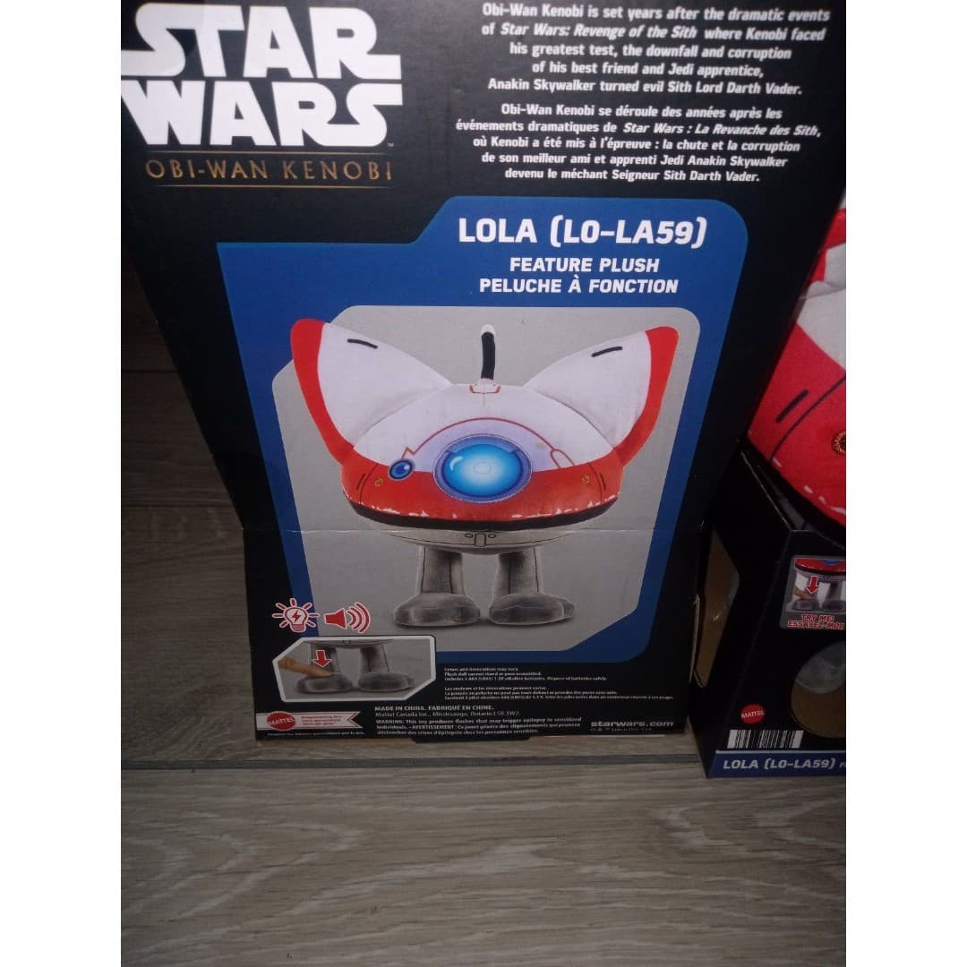 (2)LOLA (LO-LA59) FEATURE Plushies - DISNEY - STAR WARS OBI-WAN KENOBI - Thumbnail 4