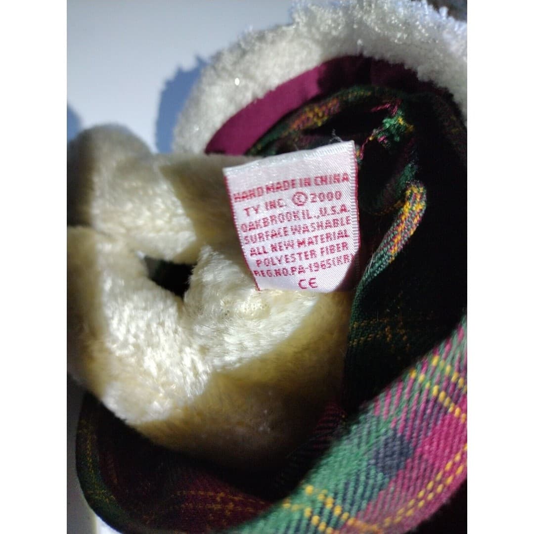 Ty Vintage Attic Treasures Mrs Santa Bear 2000 With Hang Tag - Christmas - Thumbnail 6