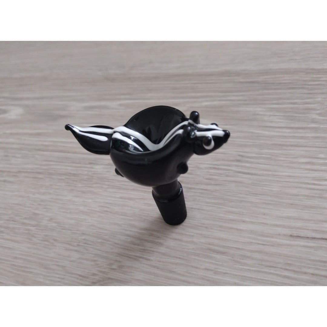 Glass Blown Skunk - 14mm Bowl - New - Thumbnail 3