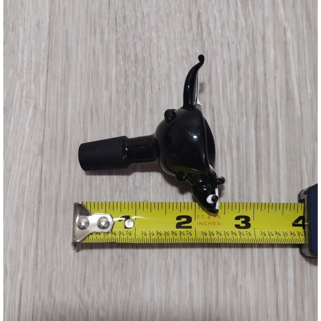 Glass Blown Skunk - 14mm Bowl - New - Thumbnail 7