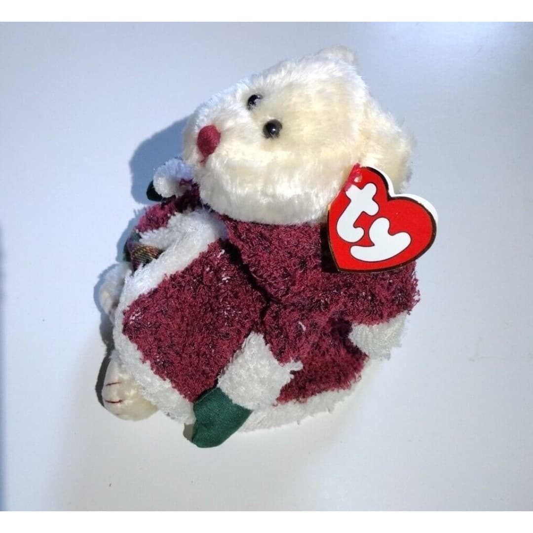 Ty Vintage Attic Treasures Mrs Santa Bear 2000 With Hang Tag - Christmas - Thumbnail 3