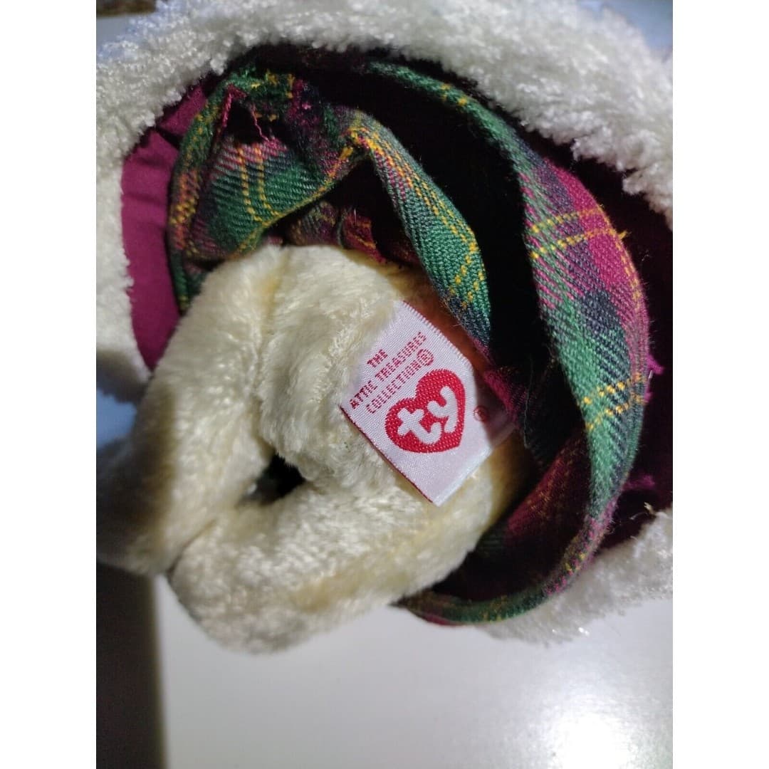 Ty Vintage Attic Treasures Mrs Santa Bear 2000 With Hang Tag - Christmas - Thumbnail 5