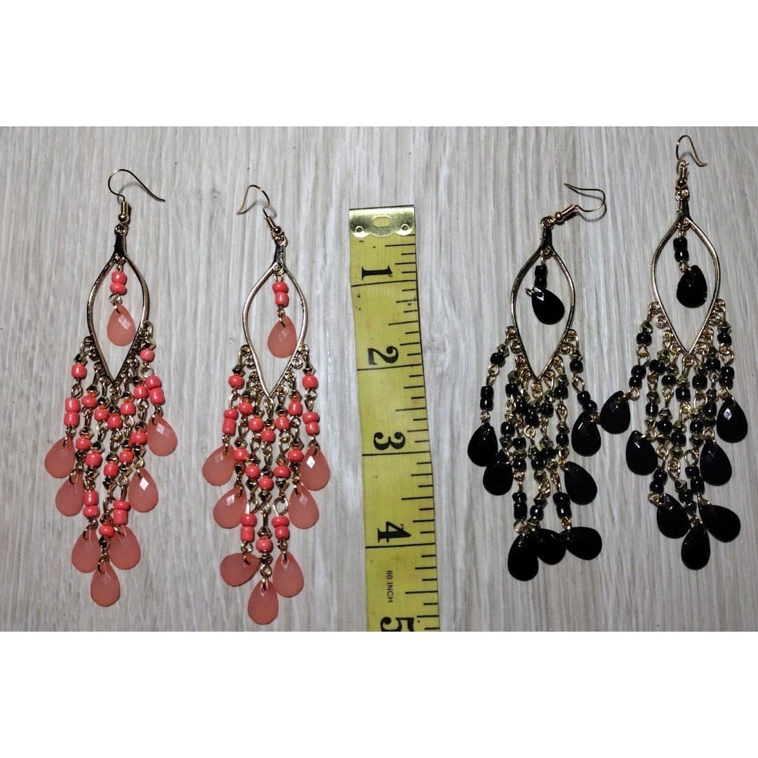 Handmade Dangly Chandelier Earrings - 2 Pair - New - Thumbnail 2