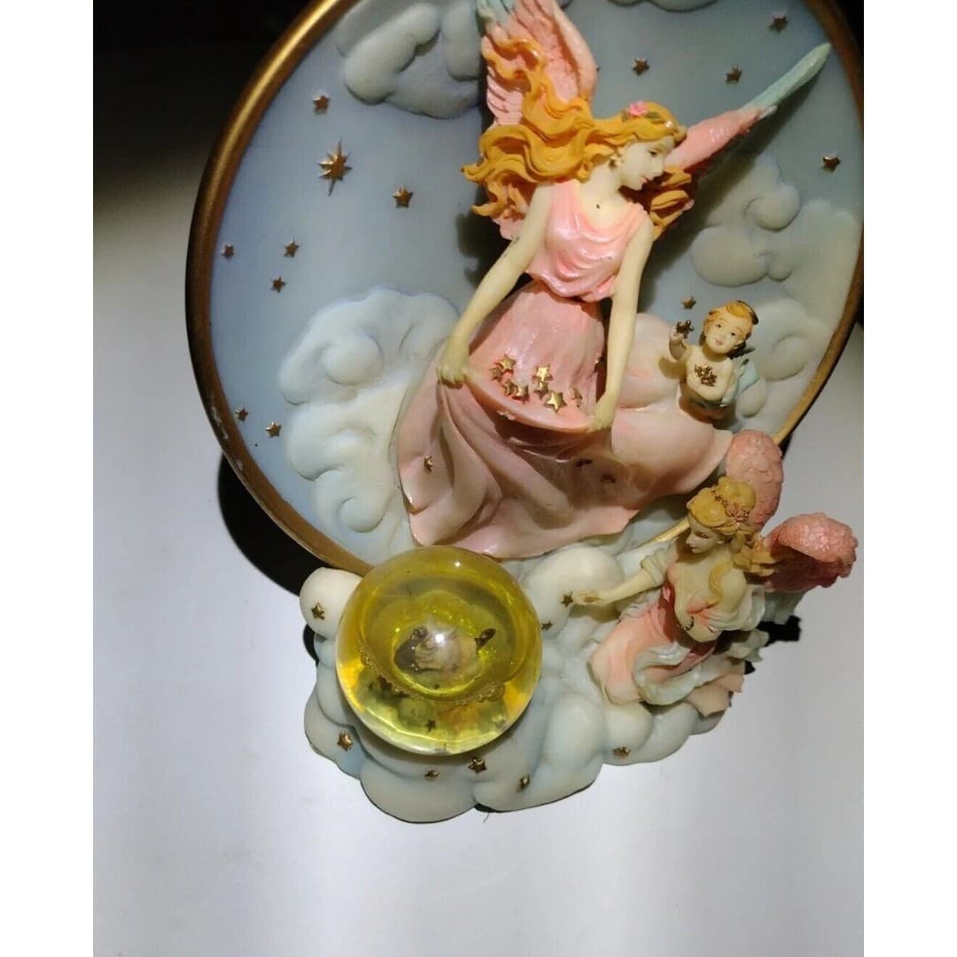 Vtg Collectors Cadona 1999 Guardian Angels collecting stars in sky 3D Decor - Thumbnail 2