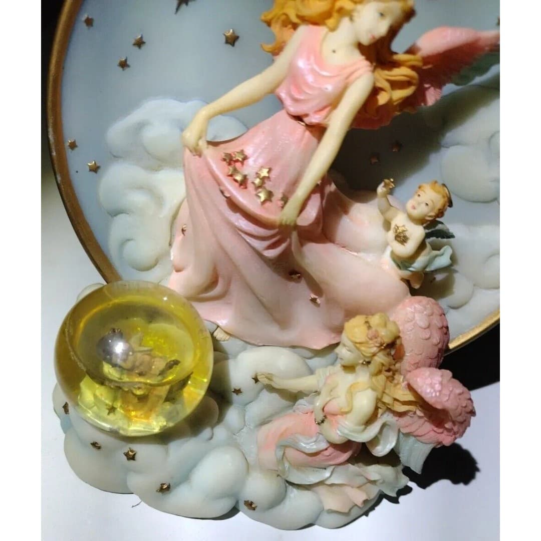 Vtg Collectors Cadona 1999 Guardian Angels collecting stars in sky 3D Decor - Thumbnail 5