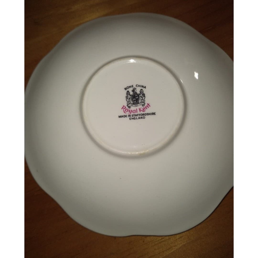 Royal Kent Bone China - Saucer Only - England -Rose Buds - Thumbnail 2