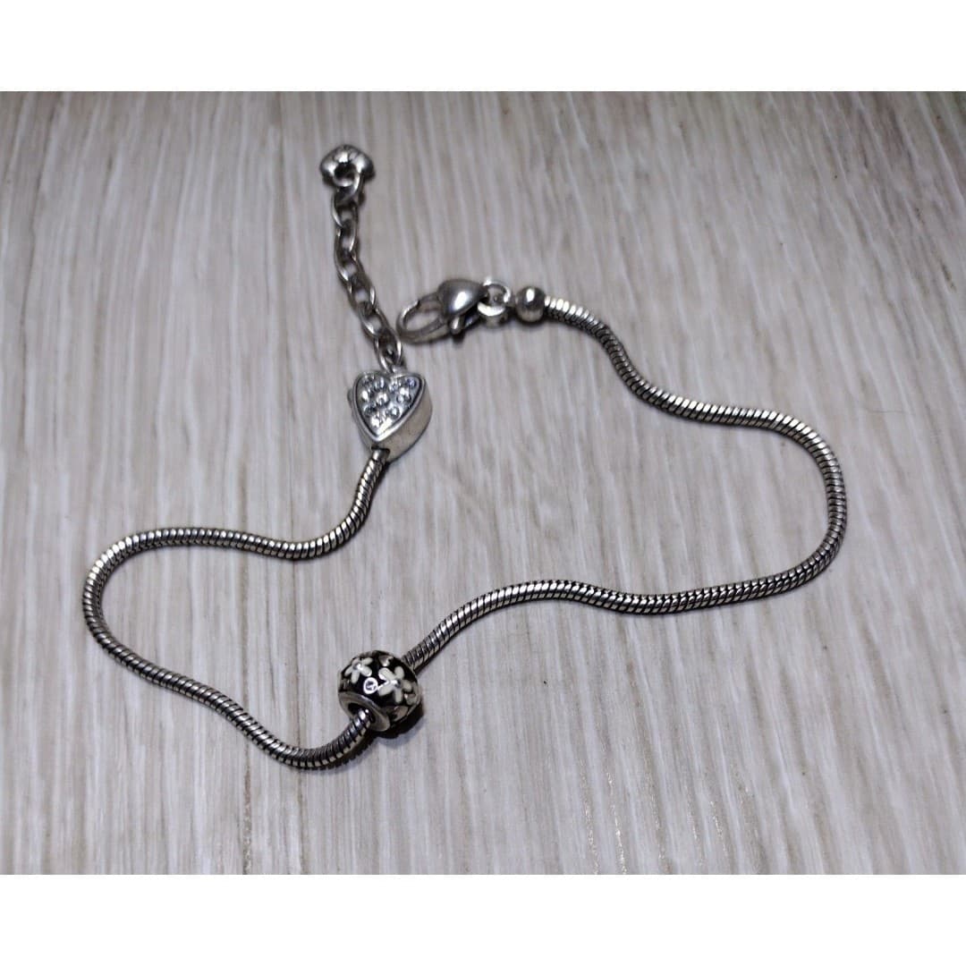 BRIGHTON - Floral Charm - Ankle Bracelet - Vintage - Thumbnail 6