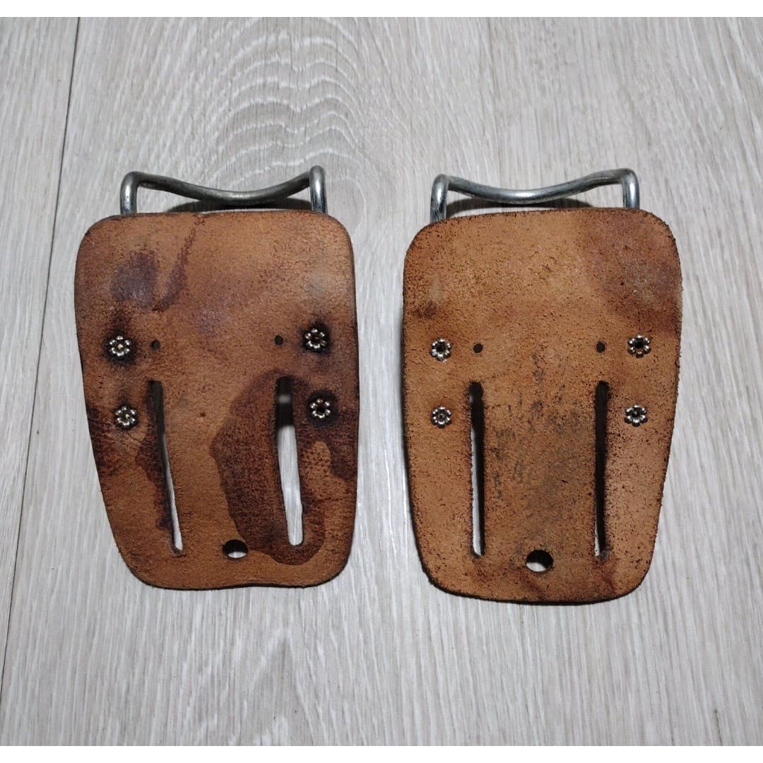 2 Vintage Custom LeatherCraft Steel Loop Hammer Holders - Thumbnail 4