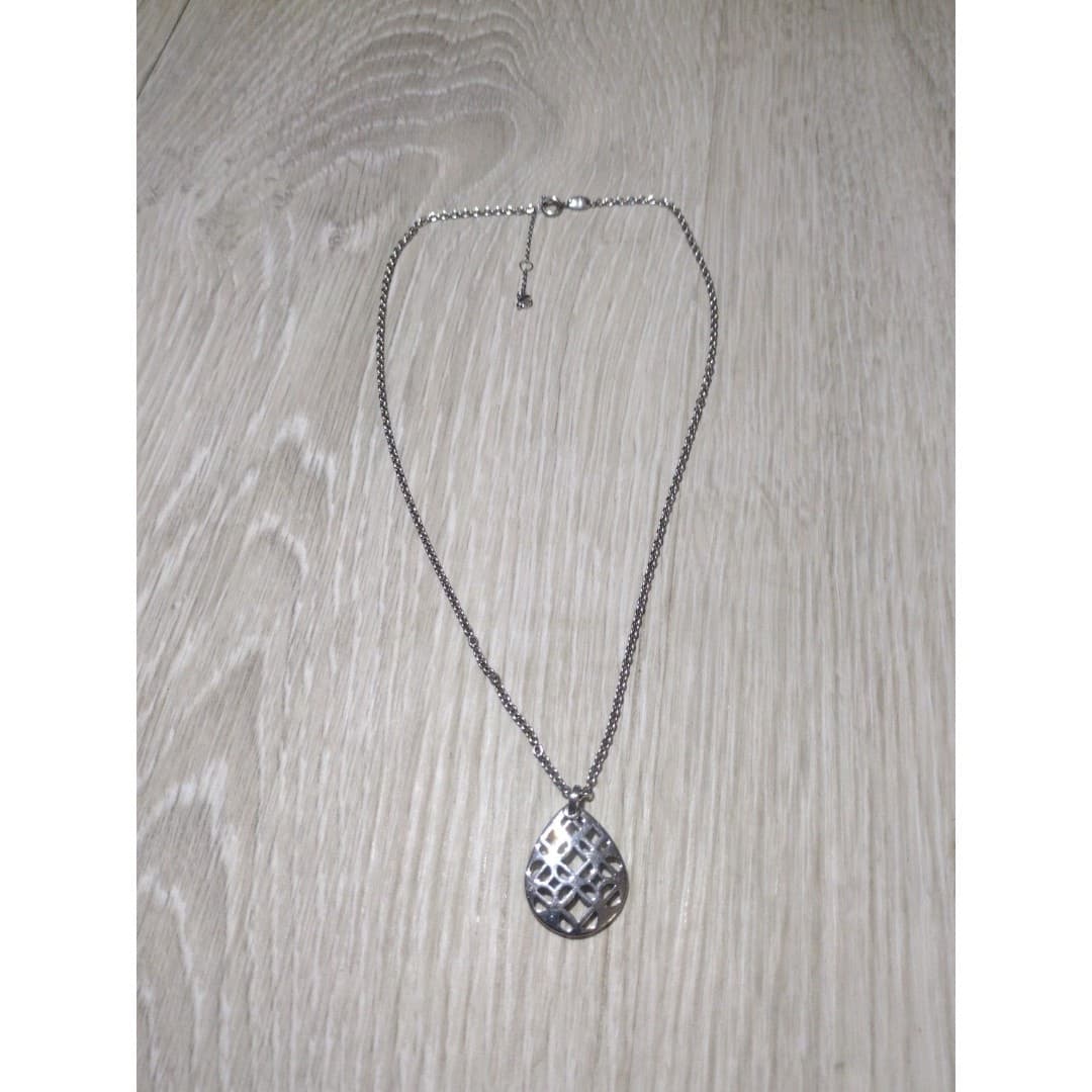 Fossil Heritage D-Link stainless steel necklace - Image 1