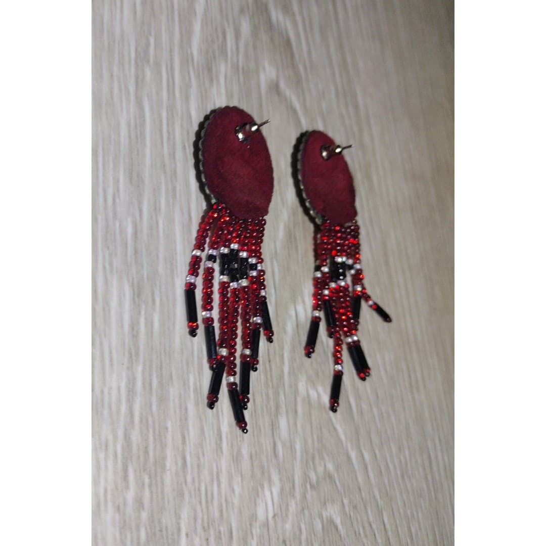 Handcrafted Native American-Style Earrings - Thumbnail 5