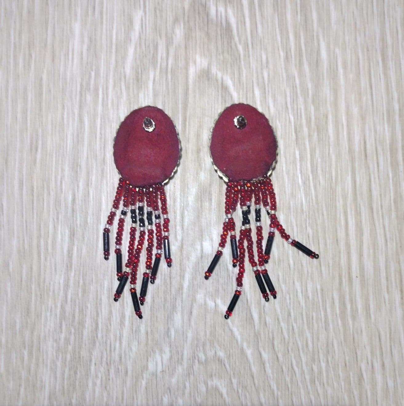 Handcrafted Native American-Style Earrings - Thumbnail 4