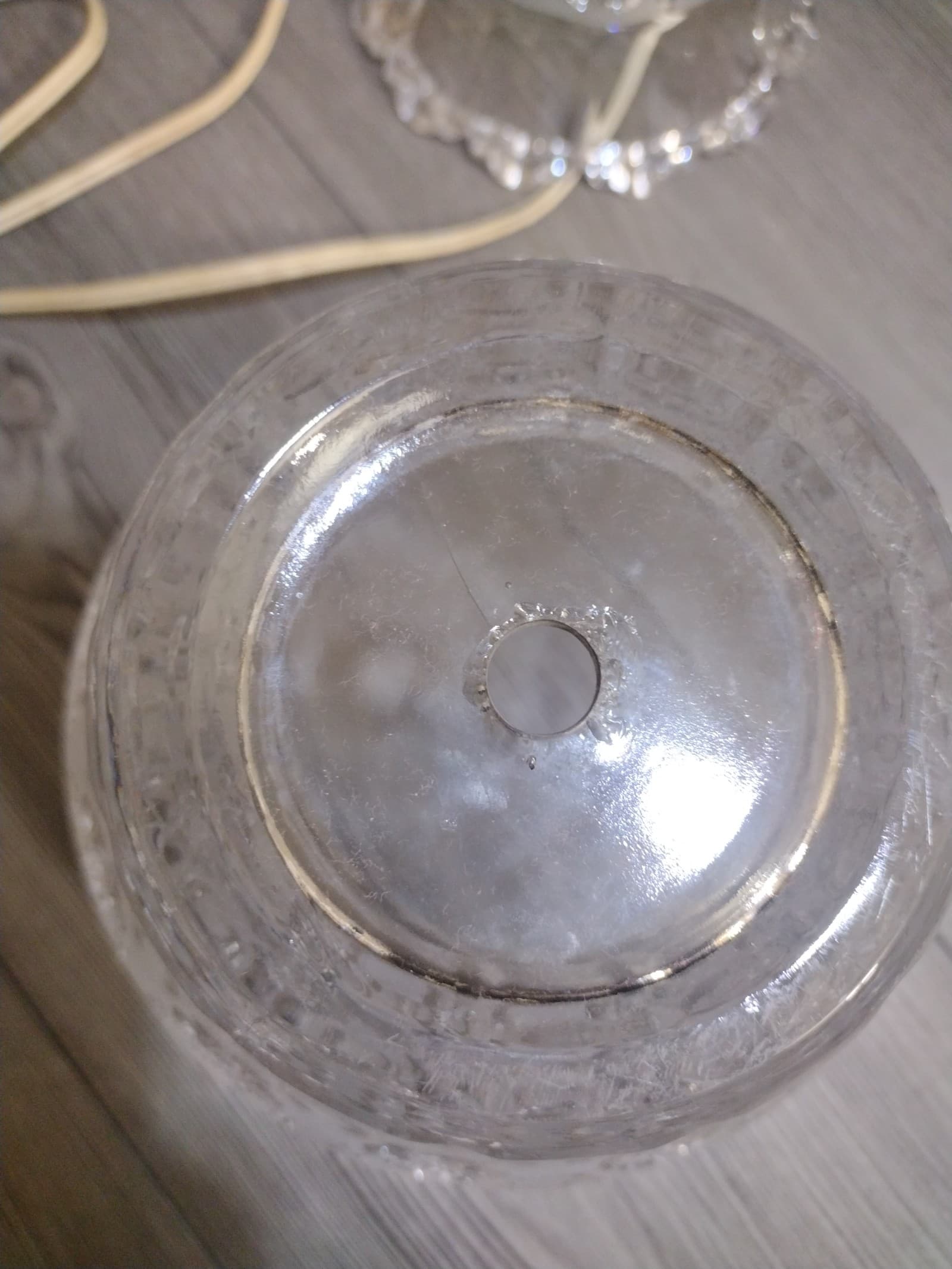 Vintage West Germany 24% Lead Crystal Lamp – Crystal Clear Cut Glass - Thumbnail 4