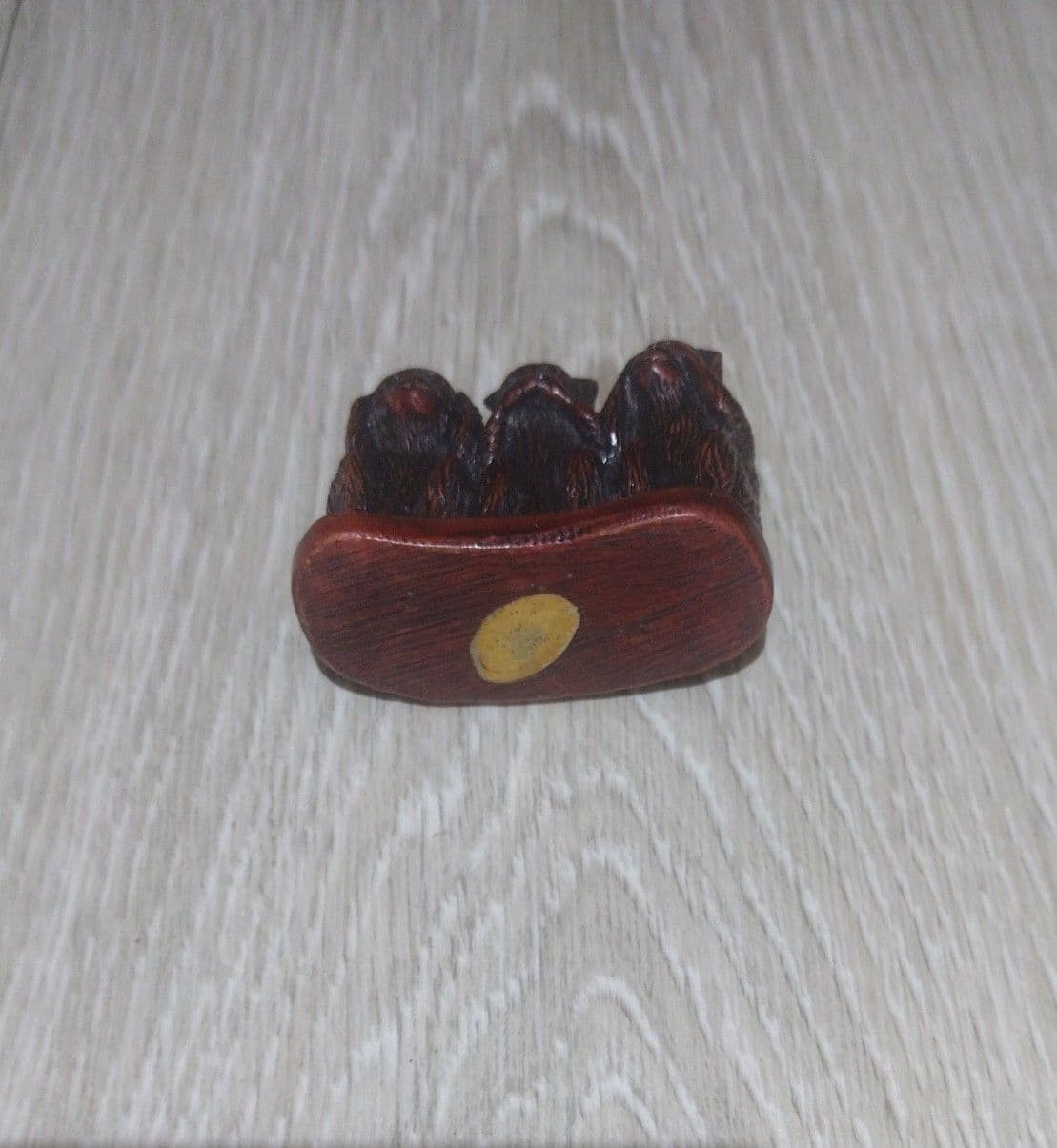 Vintage - 3 Wise Monkeys - Hear, Speak, and See No Evil - (Possible Paperweight) - Thumbnail 6