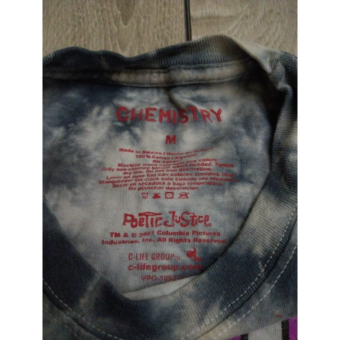 2Pac -Chemistry - Poetic Justice - Size Med. - Tie Dye T-Shirt - Thumbnail 2