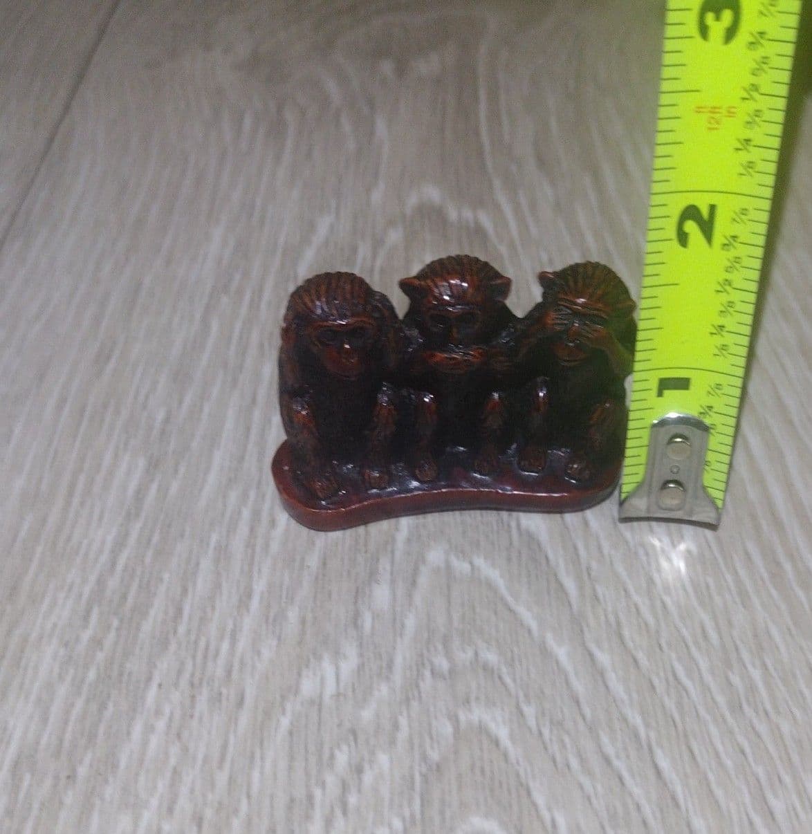 Vintage - 3 Wise Monkeys - Hear, Speak, and See No Evil - (Possible Paperweight) - Thumbnail 5