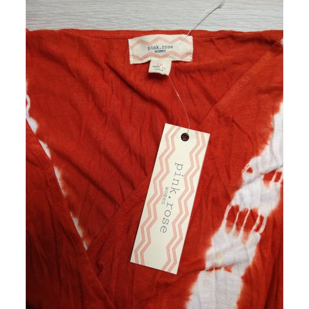 Pink Rose Woman's 1X Midi Dress - NWT - Thumbnail 4