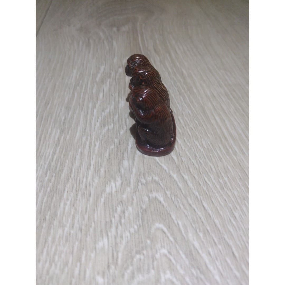 Vintage - 3 Wise Monkeys - Hear, Speak, and See No Evil - (Possible Paperweight) - Thumbnail 8