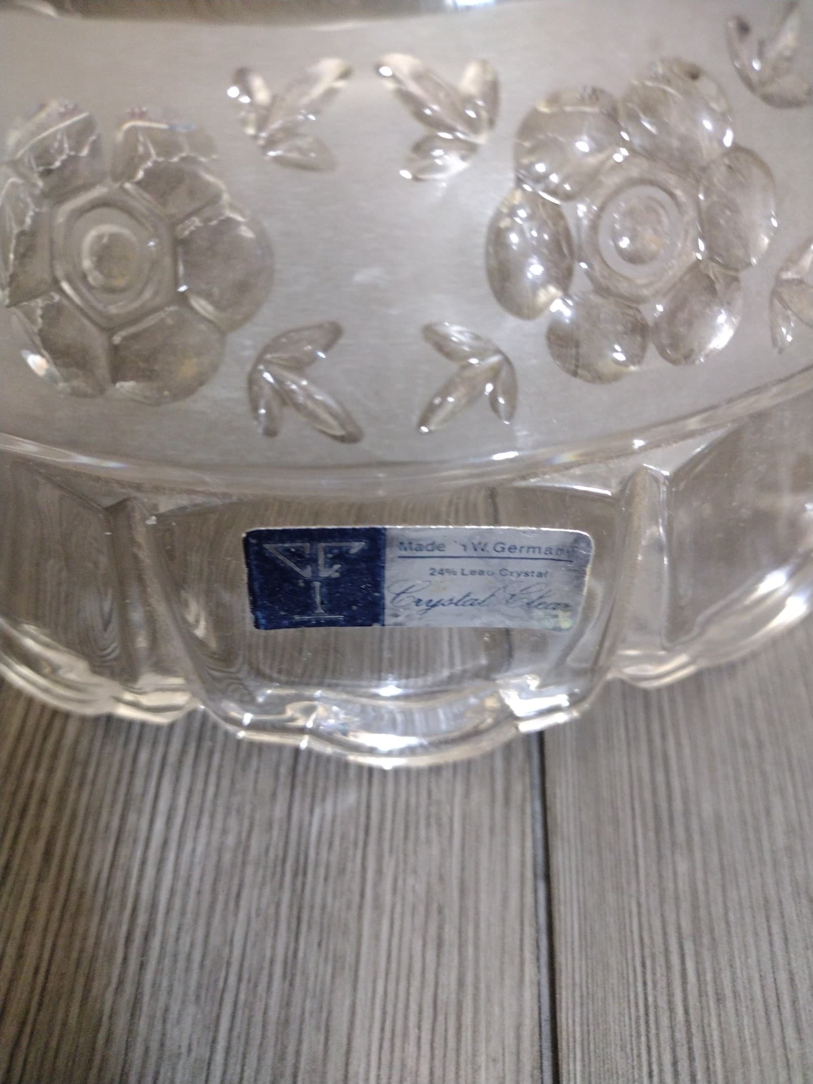 Vintage West Germany 24% Lead Crystal Lamp – Crystal Clear Cut Glass - Thumbnail 7