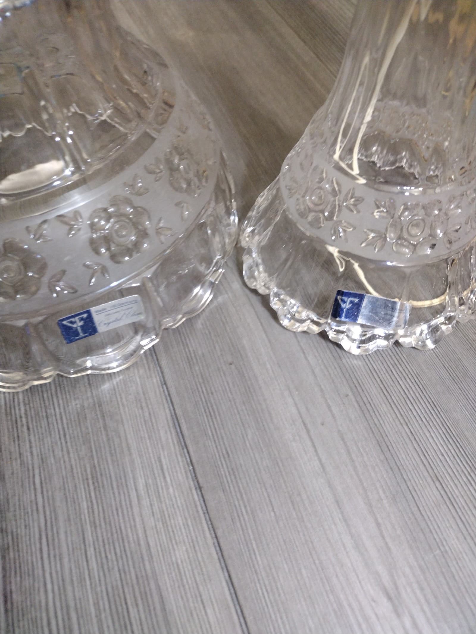 Vintage West Germany 24% Lead Crystal Lamp – Crystal Clear Cut Glass - Image 1