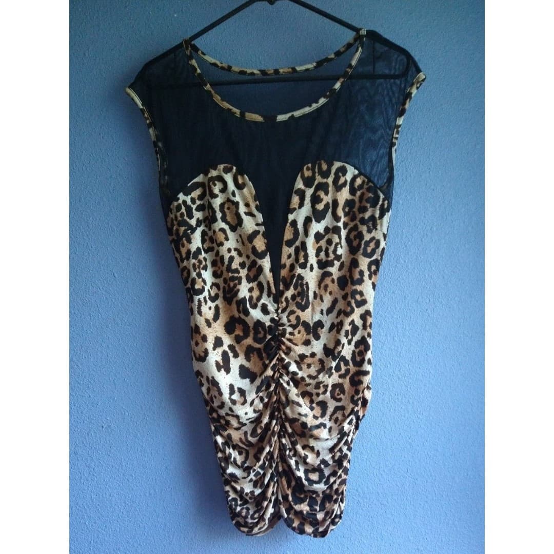 Cameo Shirt/Mini Leopard/Sheer Top/Mini Dress? - Image 1