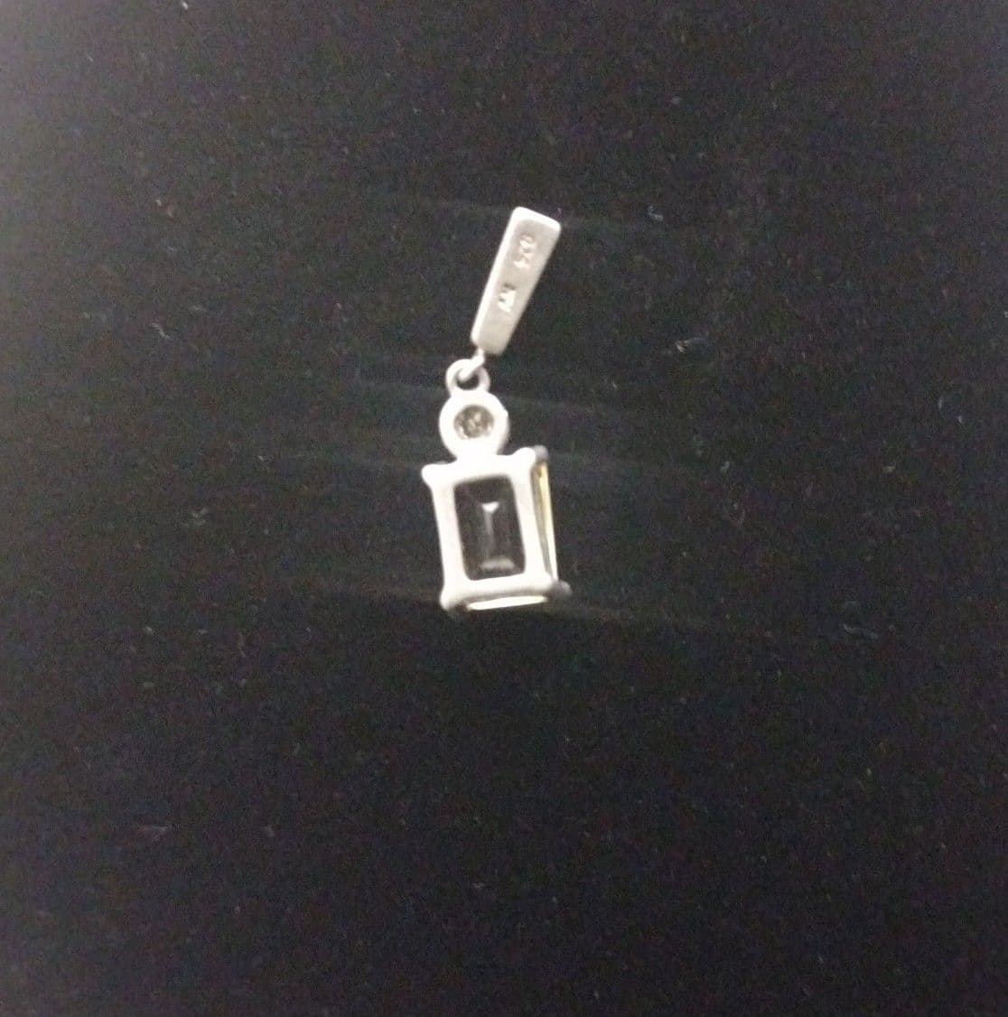 Vintage '925 NV' Beautiful Citrine Quartz Pendant - Thumbnail 5