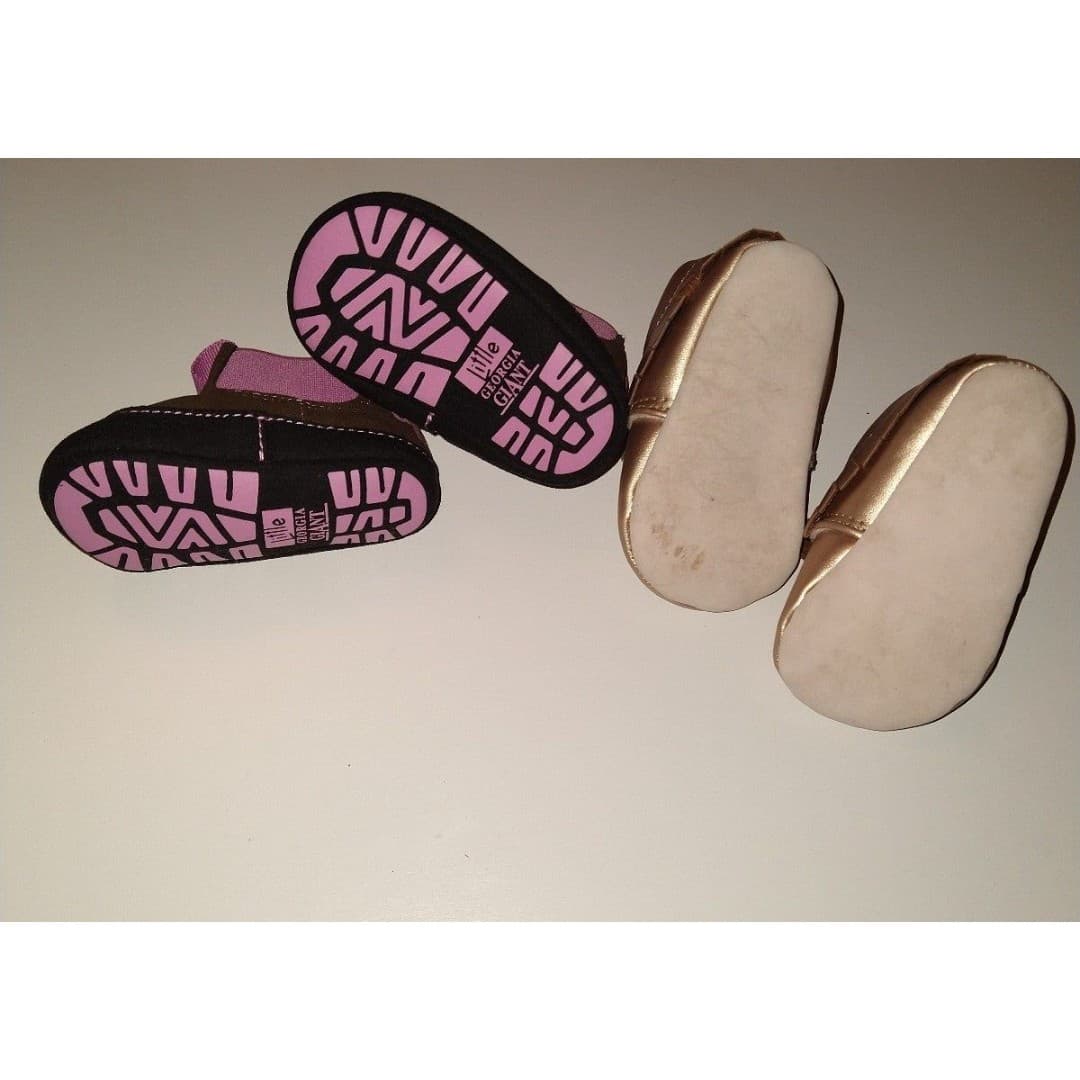 Baby Girl Shoe Bundle - Georgia Boots(0-6mo) & Target(0-3mo) - Thumbnail 2