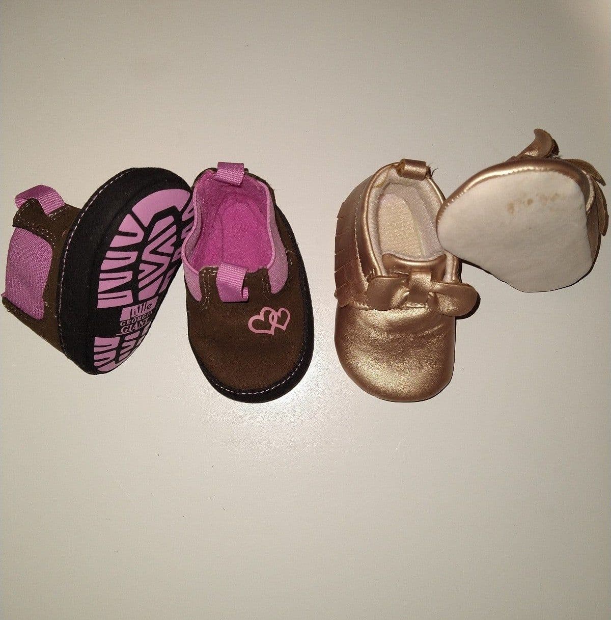 Baby Girl Shoe Bundle - Georgia Boots(0-6mo) & Target(0-3mo) - Image 1