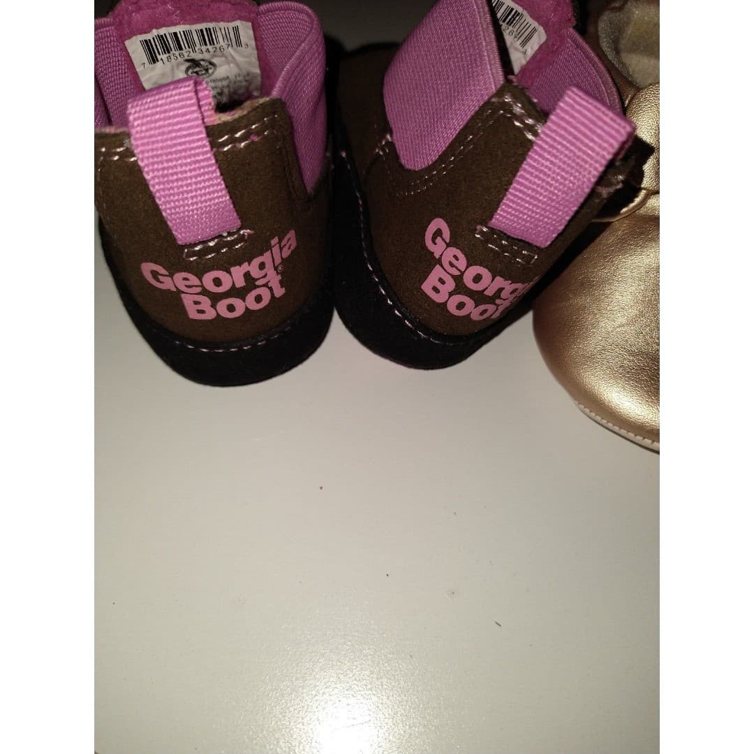 Baby Girl Shoe Bundle - Georgia Boots(0-6mo) & Target(0-3mo) - Thumbnail 6