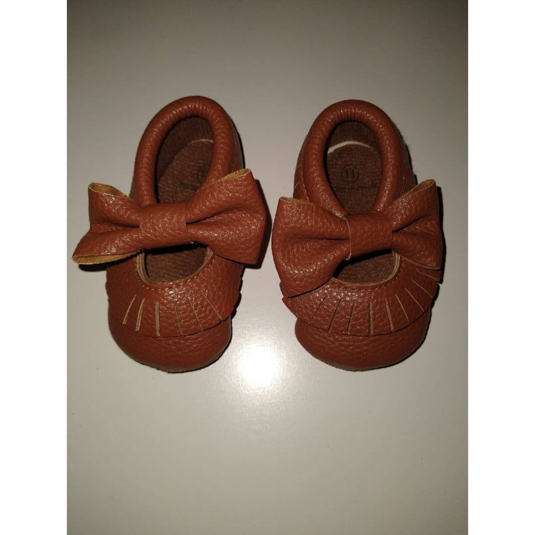 Baby Girl Moccasins - Size 11 - Image 1