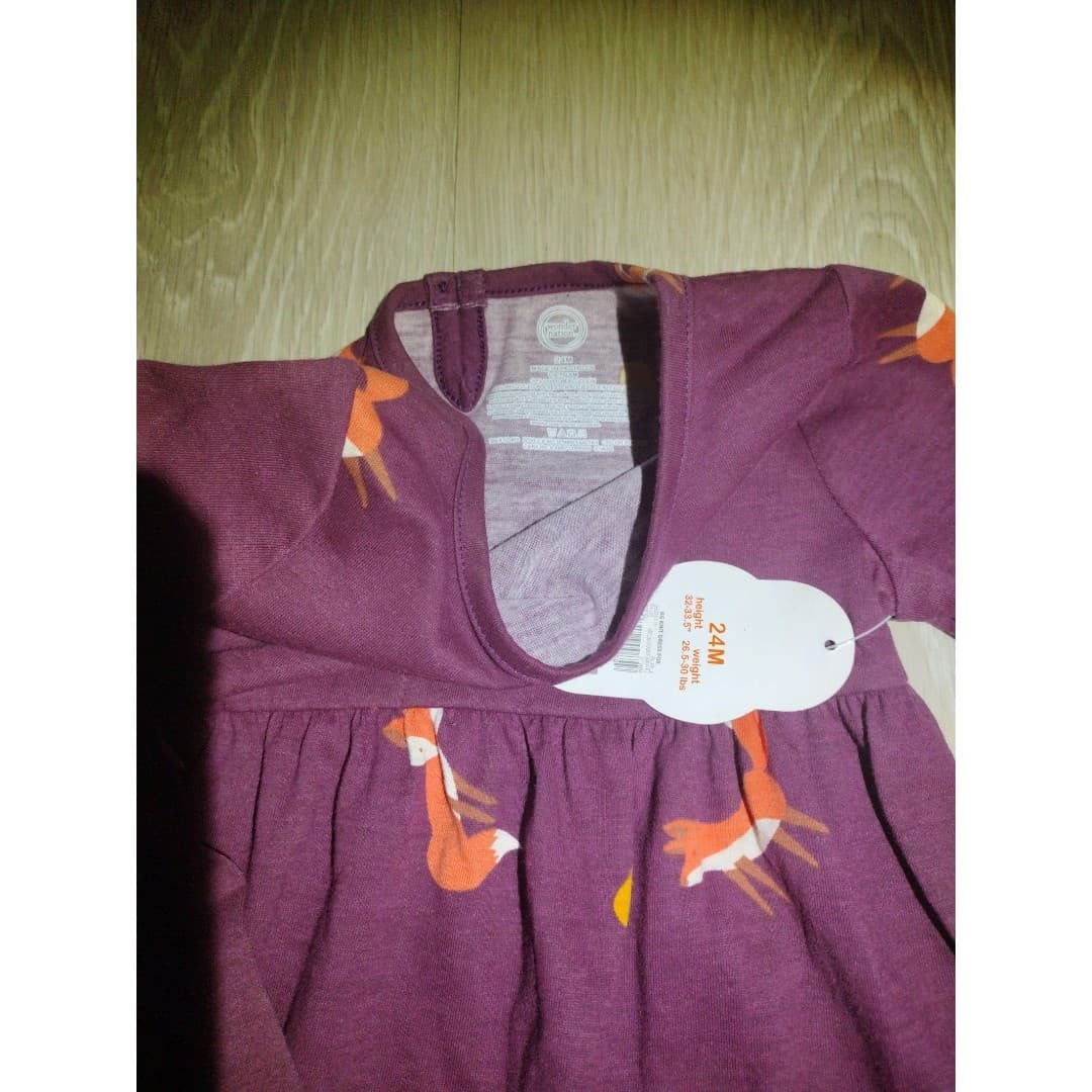 24mo Knit Fox Dress & Matching Bloomers Set(New) - Thumbnail 2